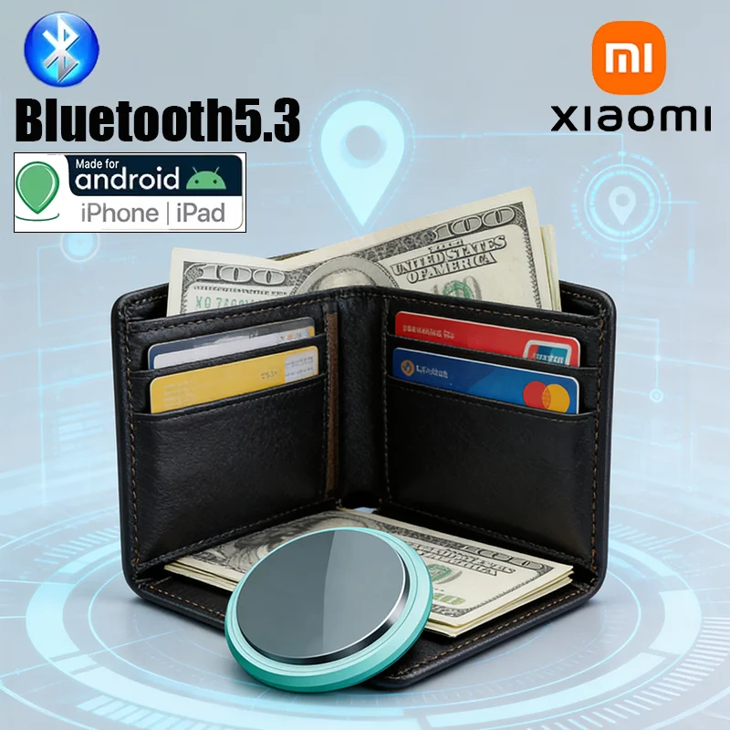 

Xiaomi 2026 Airtag Bluetooth 5.3 GPS Smart Tracker Work with Android iOS System Air Tag Tracker Mini Locator Kids Bag Key Wallet