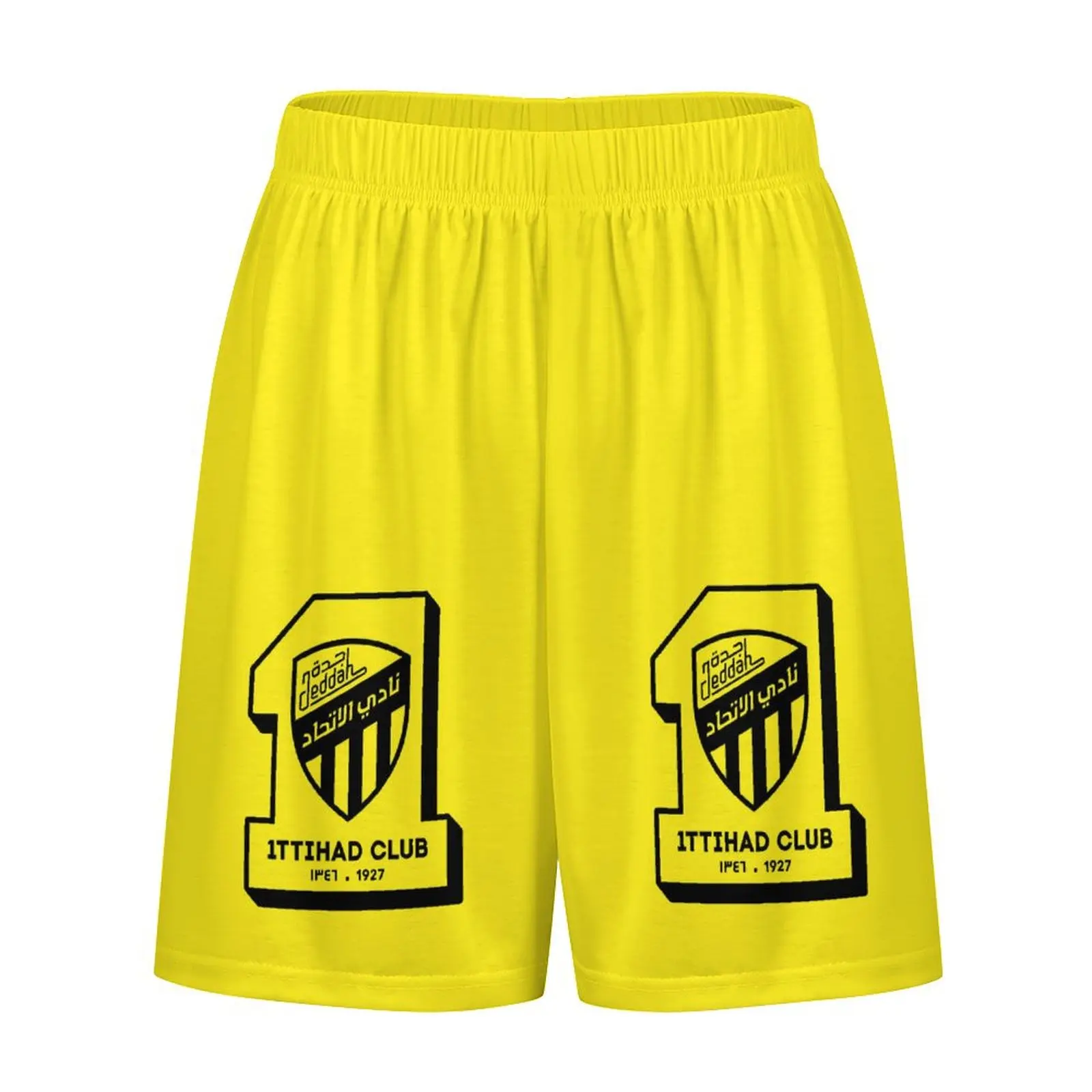Al-Ittihad FC Ice-Cold Summer Pajama Trousers Shorts Half Pants For Men Sleep Home Wear Breathable Comfort Casual Sport