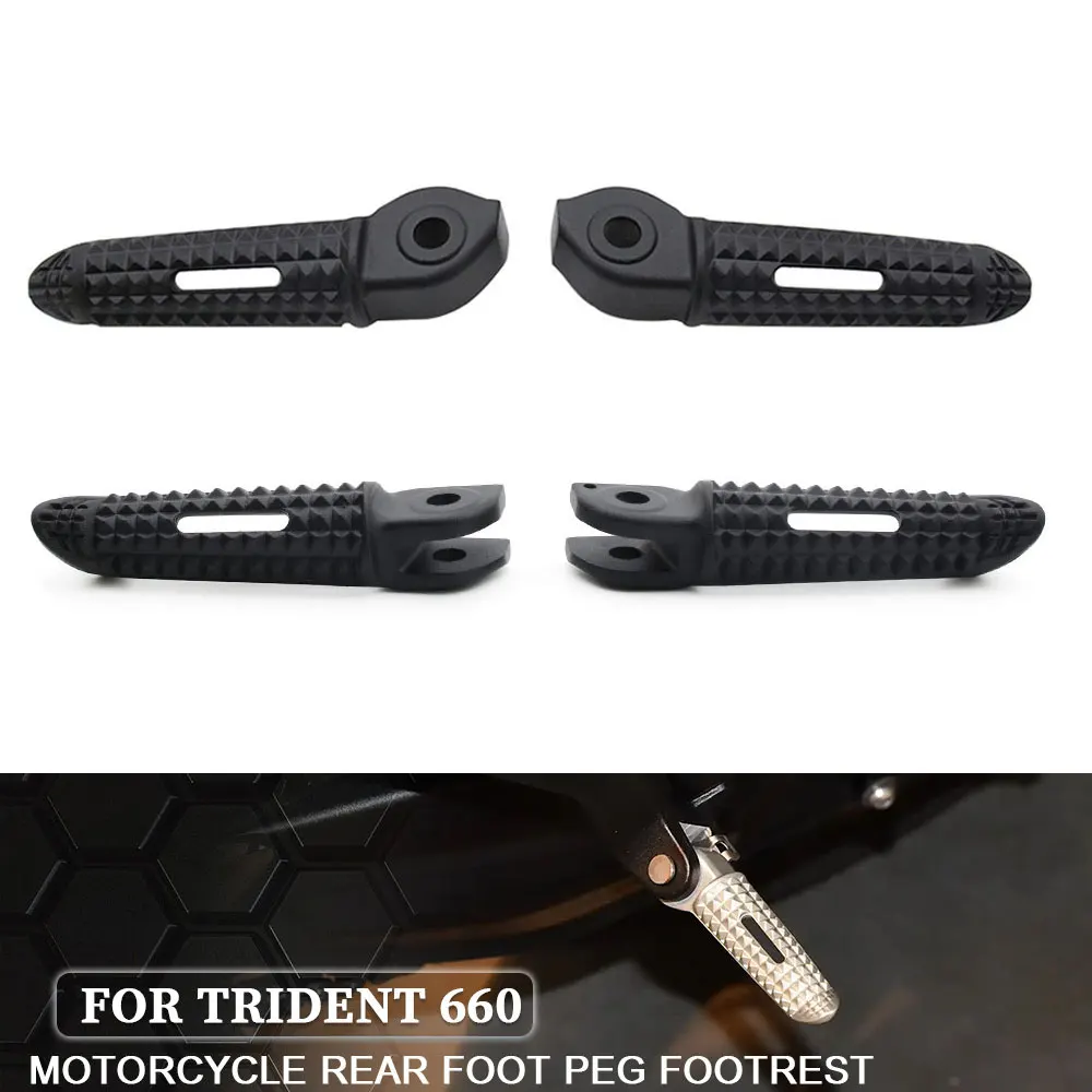 

New Motorcycle Front And Rear Pedals Footrest Foot Peg Pedals Accessory For Triumph Trident 660 2020-2025