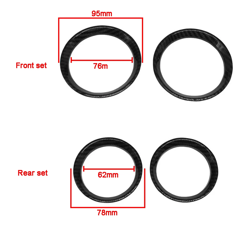 Car Air-conditioning outlet decorative cover interior decoration modified armrest outlet stickers For Alfa Romeo Giulia