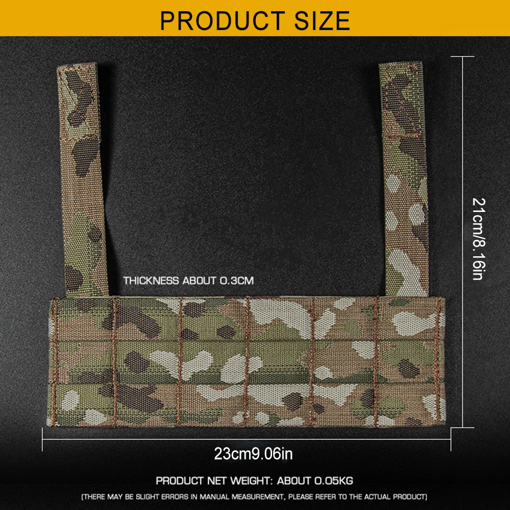 Airsoft Tactical Chest Rig Molle Expansion Plate Navigation Pouch Phone Case Mount D3CRM Chest Rig Hunting Vest Accessories