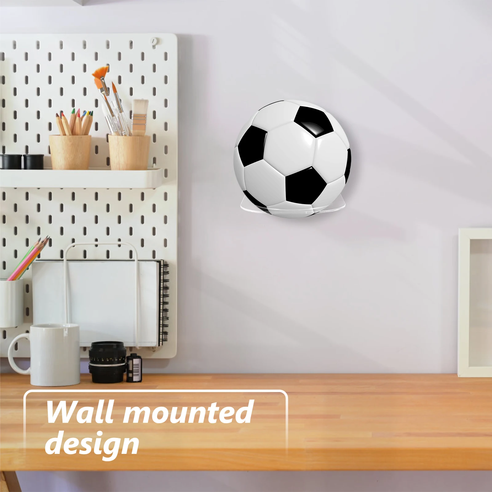 

2 Sets Basketball Display Stand Holder Balls Shelf Displaying Rack Folding Organizer