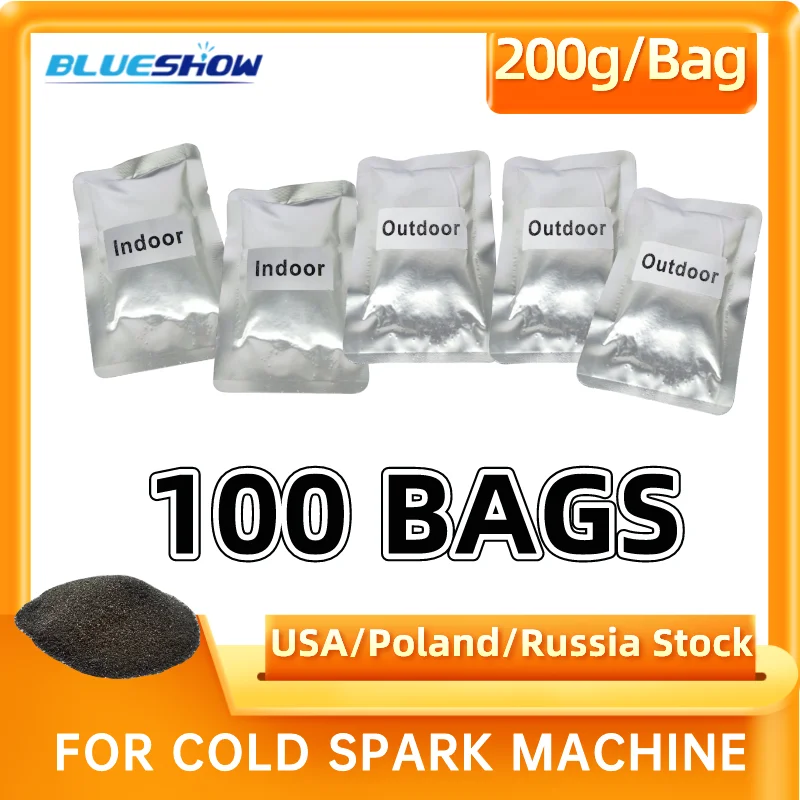 

1-200bags 200g/Bag Ti Powder Spark Consumables For Cold Spark Machine Powder Fountain Sparkular Machine Consumables