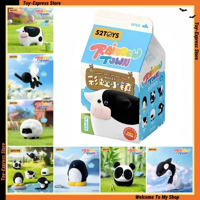 

52TOYS Blind Box Toys Rainbow Town Anime Blind Boxes Mystery Box Panda Cow Dolphin Sheep Model Doll Girl Kids Toys Birthday Gift