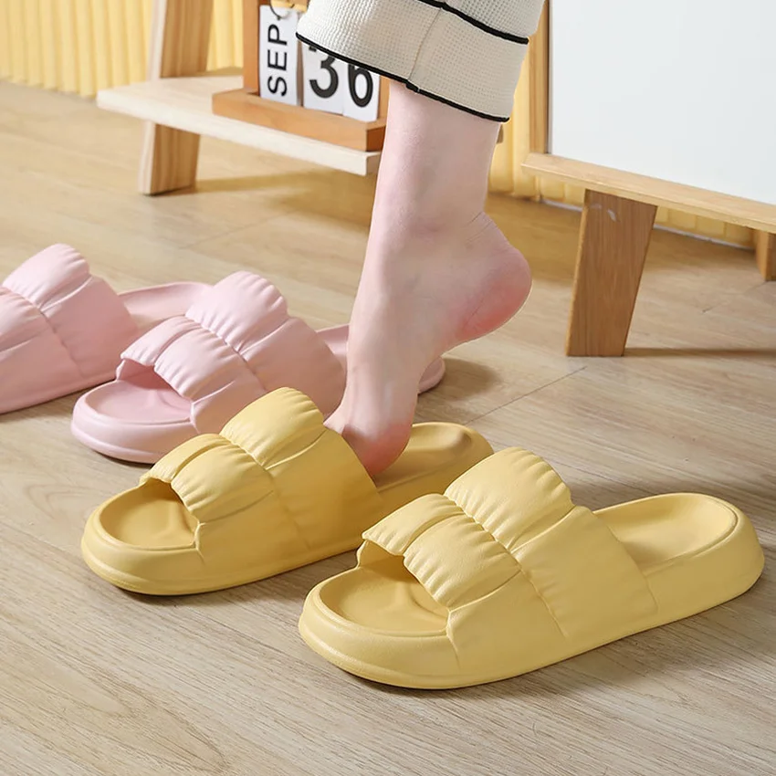 

Women Slippers Home House Platform Cloud Summer Beach Slides Indoor Soft Sole Sandals Non Slip Eva Men Male Thick Flip Flops