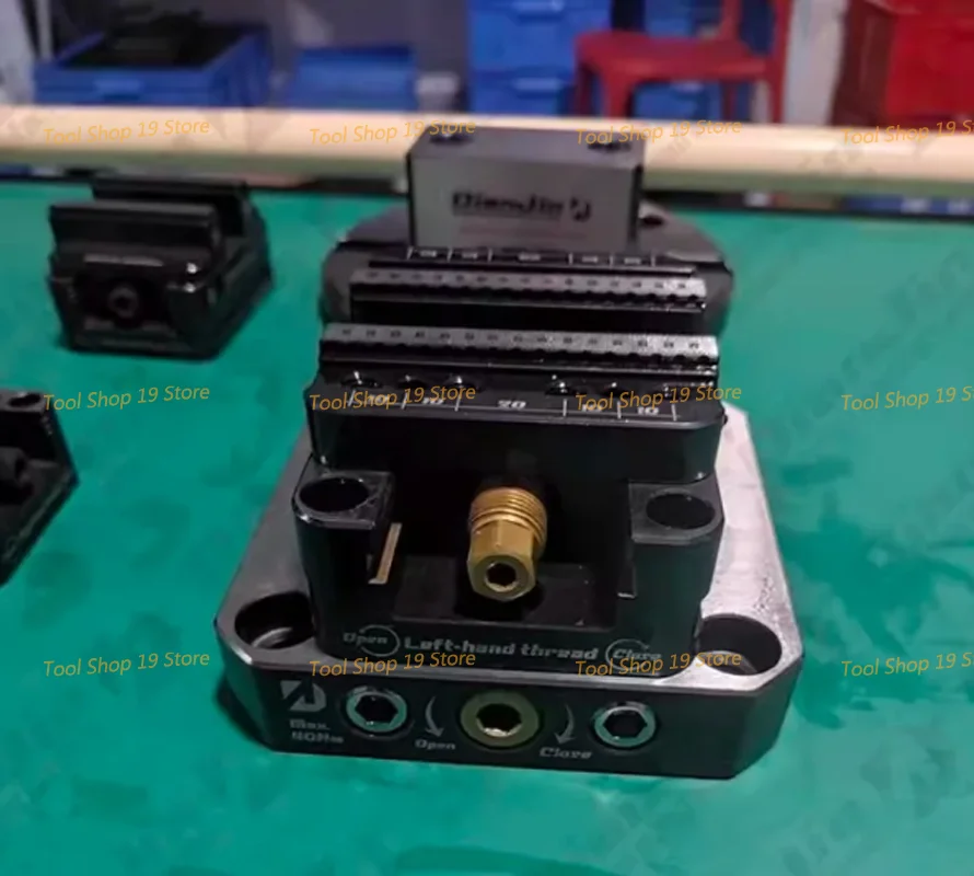 4-5 Axis Fixture Self-centering Vise Positive Paired with Zero Point Quick Change Four Axis L-block Bridge Board DJ-6080H D52