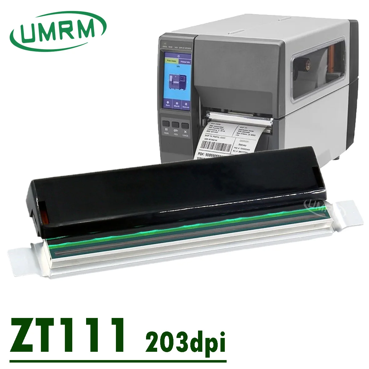 

ZT111 203dpi Printhead for Zebra Replaceable Thermal Barcode Label Printers Replace Tools Accessories P1123335-012 UMRM