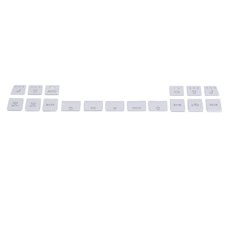

For Toyota Land Cruiser Prado 250 LC250 2024-25 Stainless Steel Silver Car Air Conditioning Button Cover Sticker Car Accessories