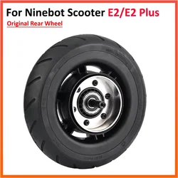 Original Rear Wheel For Ninebot E2 Electric Scooter KickScooter Solid Tyre With ABS Wheel Hub Replacement Parts