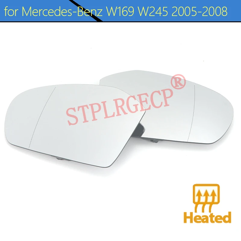 Fahrer-Rückspiegelglas Seitenspiegelglas mit Heizung für Mercedes-Benz W169 W245 2005-2008 Vor-Facelift