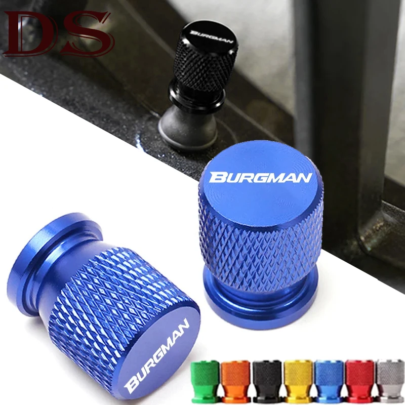 Tire Valve Stem Caps Tyre Airdust Waterproof Covers For Suzuki BURGMAN 650 400 125 200 250 AN650 AN400 AN125 AN200 Accessories