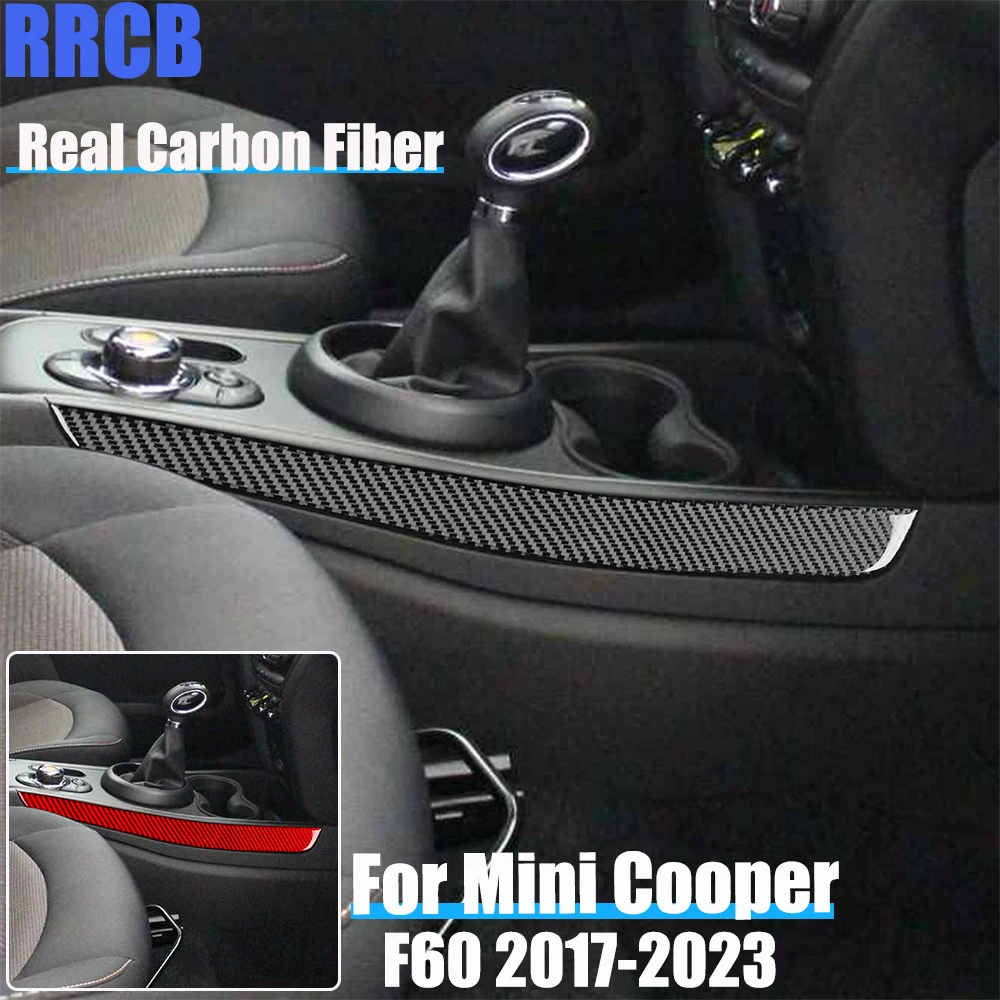 

Real Carbon Fiber Car Accessories Gear Side Panel Decorative Trim Soft Cover Sticker For MINI F60 Countryman/Cooper 2017-2023