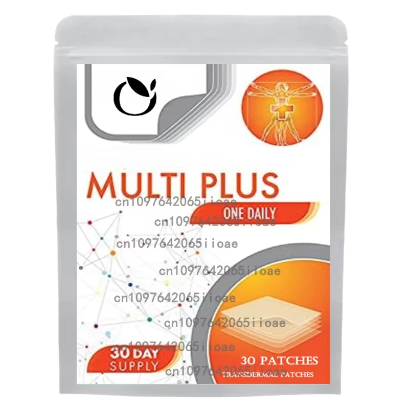 

30 пластырей для мужчин и женщин Proactive 65+ мультивитаминных переплетных пластырей, с витаминным цинком, B12, биотином, кальция