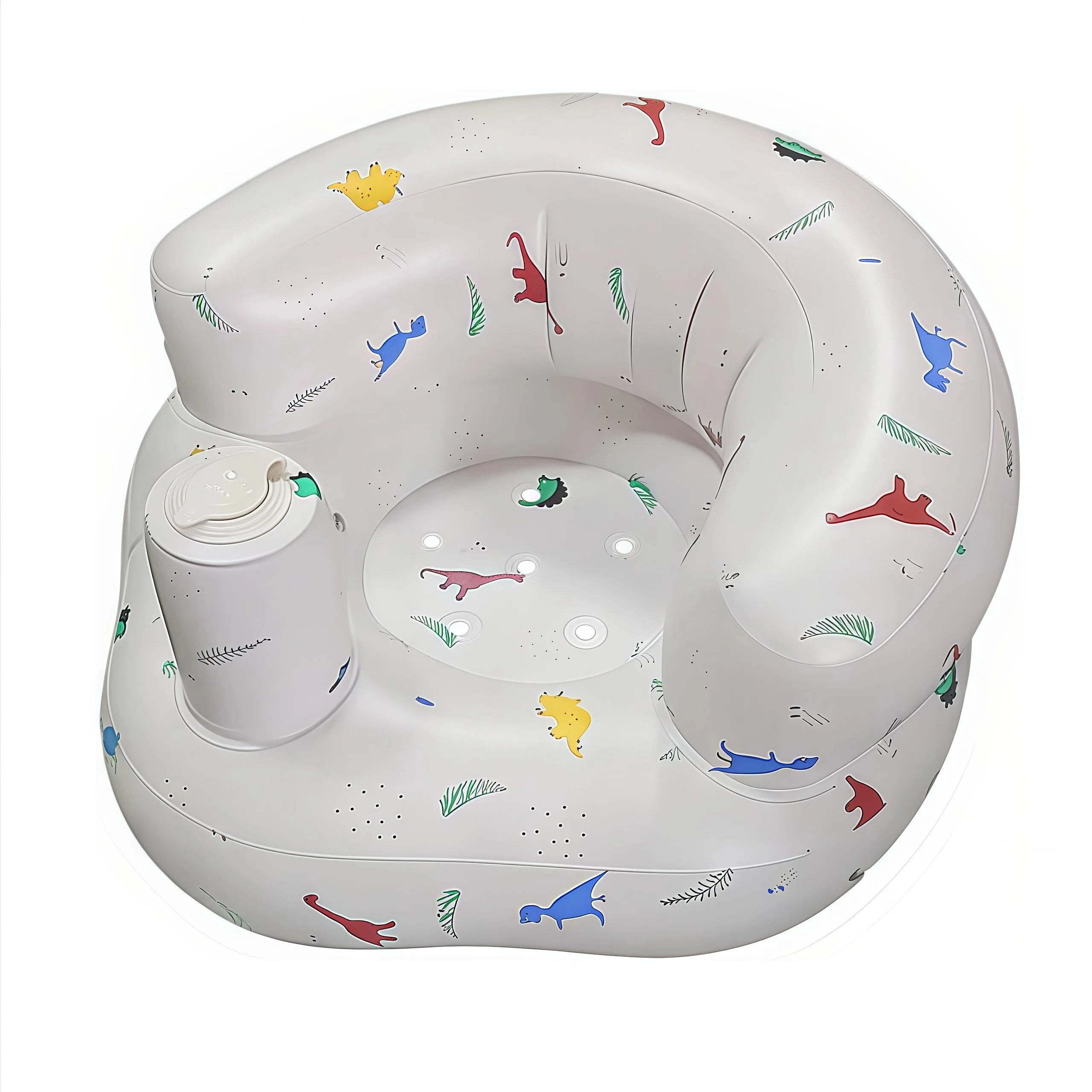 New Simple Two-Layer PVC Inflatable Children's School Seat, Baby Bath Stool, Infant High Chair and BB Small Sofa view 2