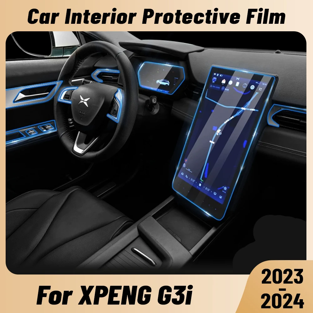 

Anti-scratch Car Interior Center Console Media Dashboard Navigation TPU Protector Film For XPENG G3i 2023 2024 Sticker