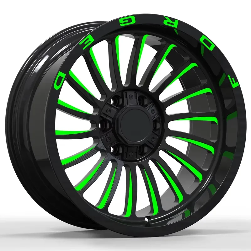 i New 20 Inch Forged Aluminum Forged Car Wheels Green Offroad 6x114.3 Passenger Rim 40mm ET MOQ 4 Pieces