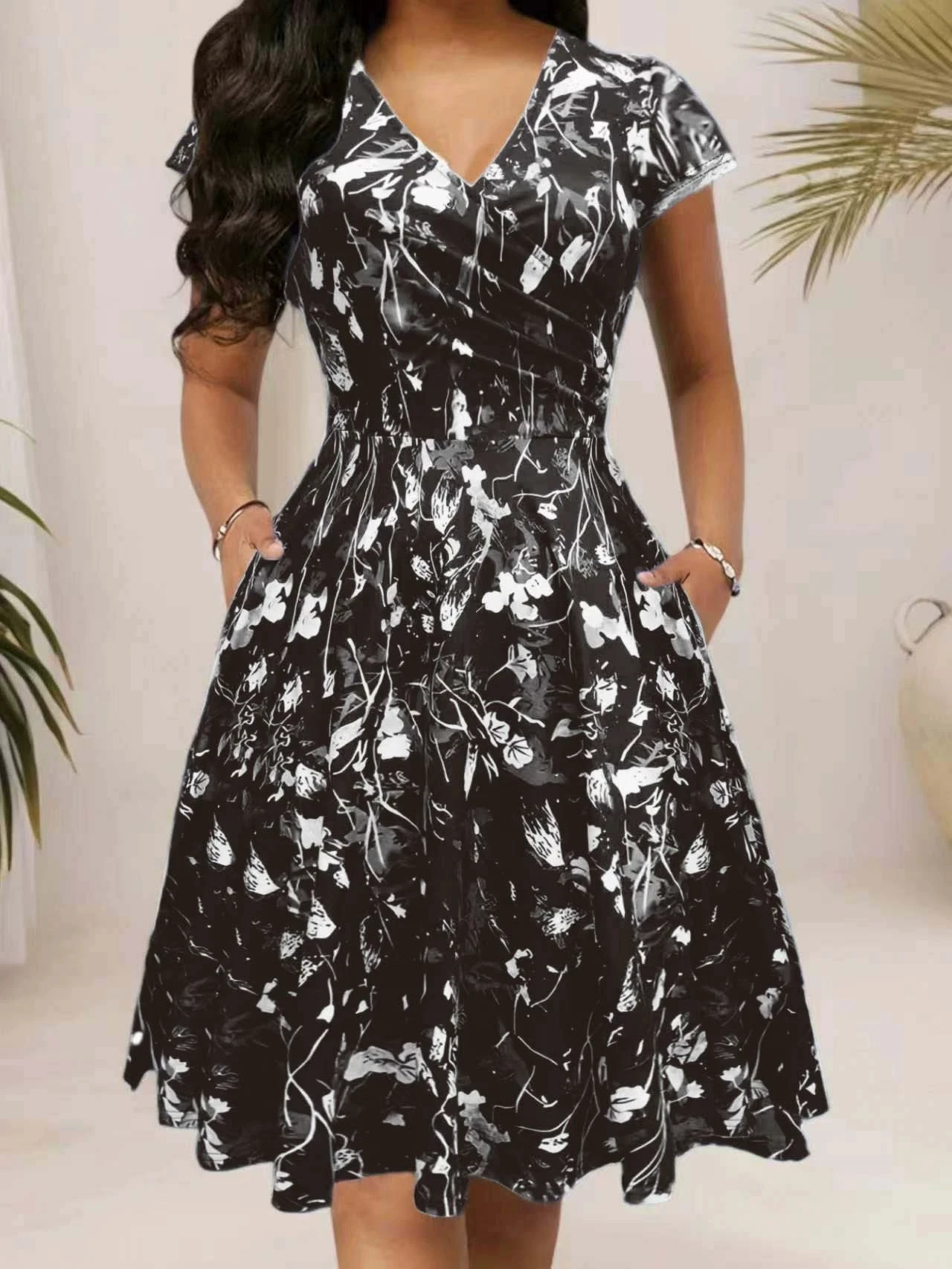 Sukienka damska na lato 2026 z – French Vintage Floral Midi Dress recenzja i cena
