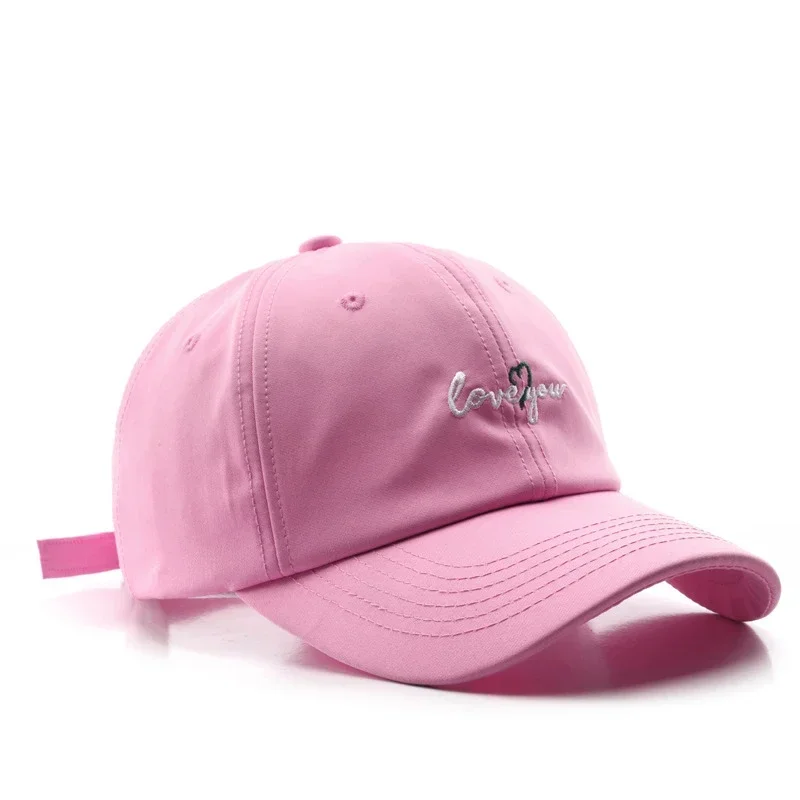 Gorra de béisbol, ala curva, bordado de letras, secado rápido, protector solar, deportes al aire libre, sombrero de pareja, mujer, hombre
