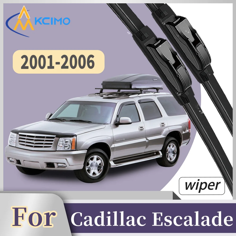 

All-Season Front Windscreen Wiper Blades For Cadillac Escalade 2001-2006 Long Lifespan Anti-Aging Windshield Accessory Set 2Pcs