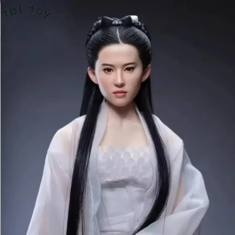 Z6TOYS Z006 1/6 LiuYifei 머리 조각 여성 군인 머리 조각, 고대 스타 모델 핏 12 인치 액션 피규어, Suntan Tbl Ph 바디