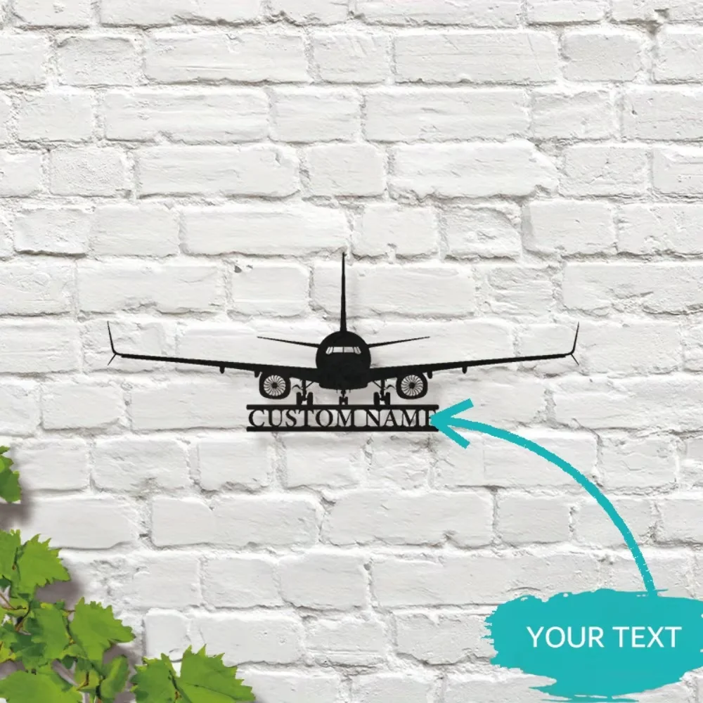 

Custom Airplane Wall Art - Feature Pilot's Name - Perfect for Hangar Deco & Aviation Gifts, Wall - mount Design