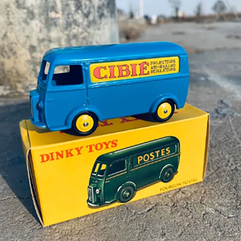 Maßstab 1:64 Dinky Toys Legierung 25B Fourgon Postbus Modellauto Klassisches Erwachsenen-Souvenirgeschenk Statische Anzeige Hobby-Sammlung