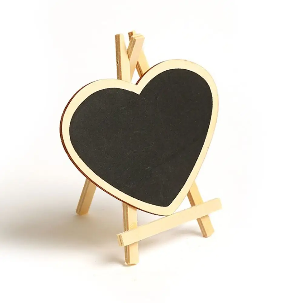 Painting Wipeable Guide Board To do List Desk Display Reminder Board Chalkboard With Stand Wooden Easel Mini Blackboard