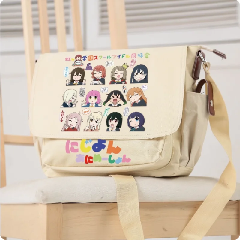 ¡Amor en vivo! Nijigasaki-Bolso escolar Idol Club, bolso de mensajero para estudiantes adolescentes, ocio, moda