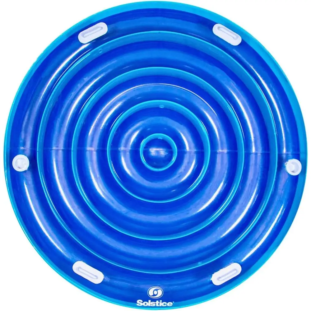 

Iatable Pool Lounger Float for Relaxation – Raft for Group Pool, Beach & Lake Use, 80" Jumbo Island, Blue