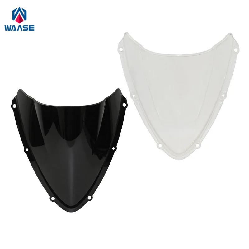 waase For Suzuki GSXR600 GSXR750 GSX-R 600 750 K8 2008 2009 2010 Double Bubble Windscreen Windshield Shield Screen