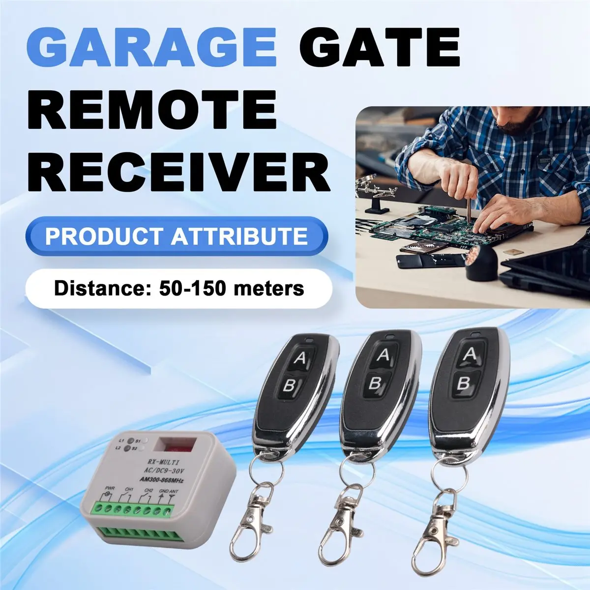 【a89z】-receptor-remoto-para-portao-de-garagem-433-868mhz-300-900mhz