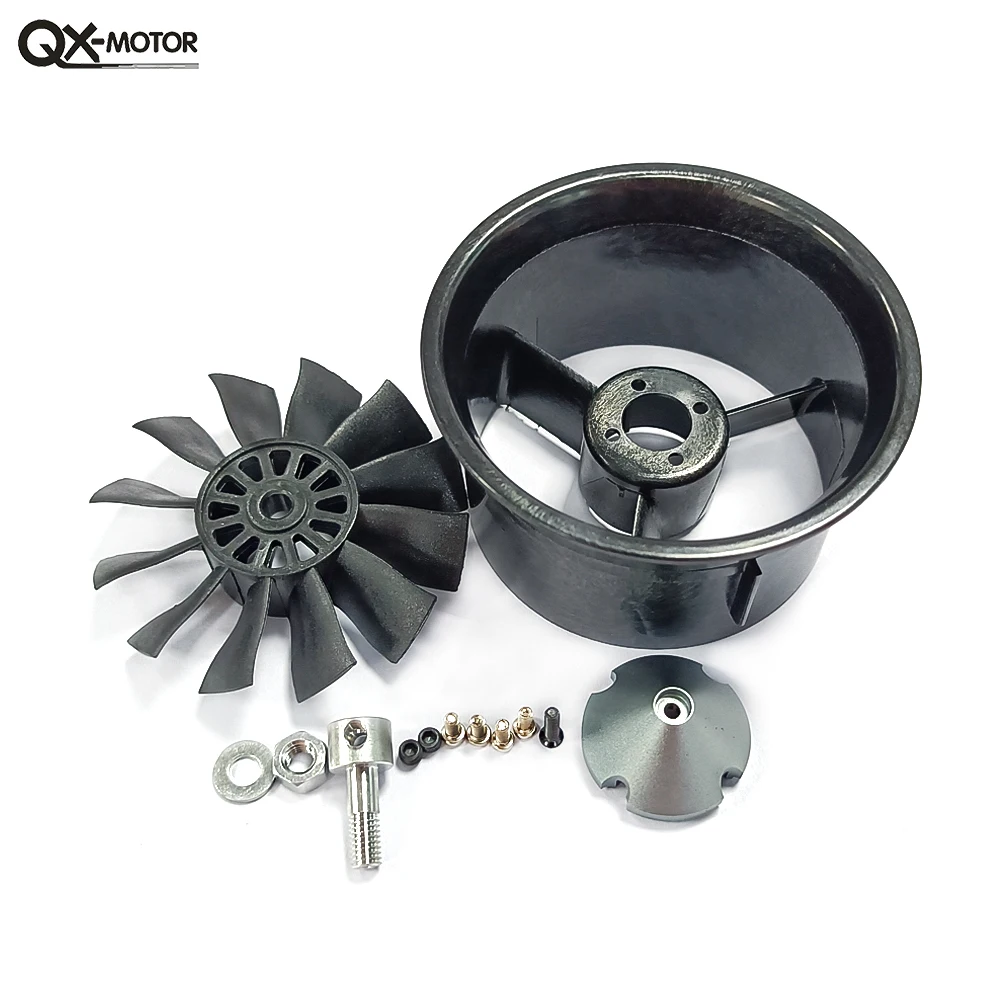 QX-MOTOR New QF2822 without Motor 12 Blades Ducted Fan For 64MM EDF RC Remote Control Toy Parts Airplane Model Drone