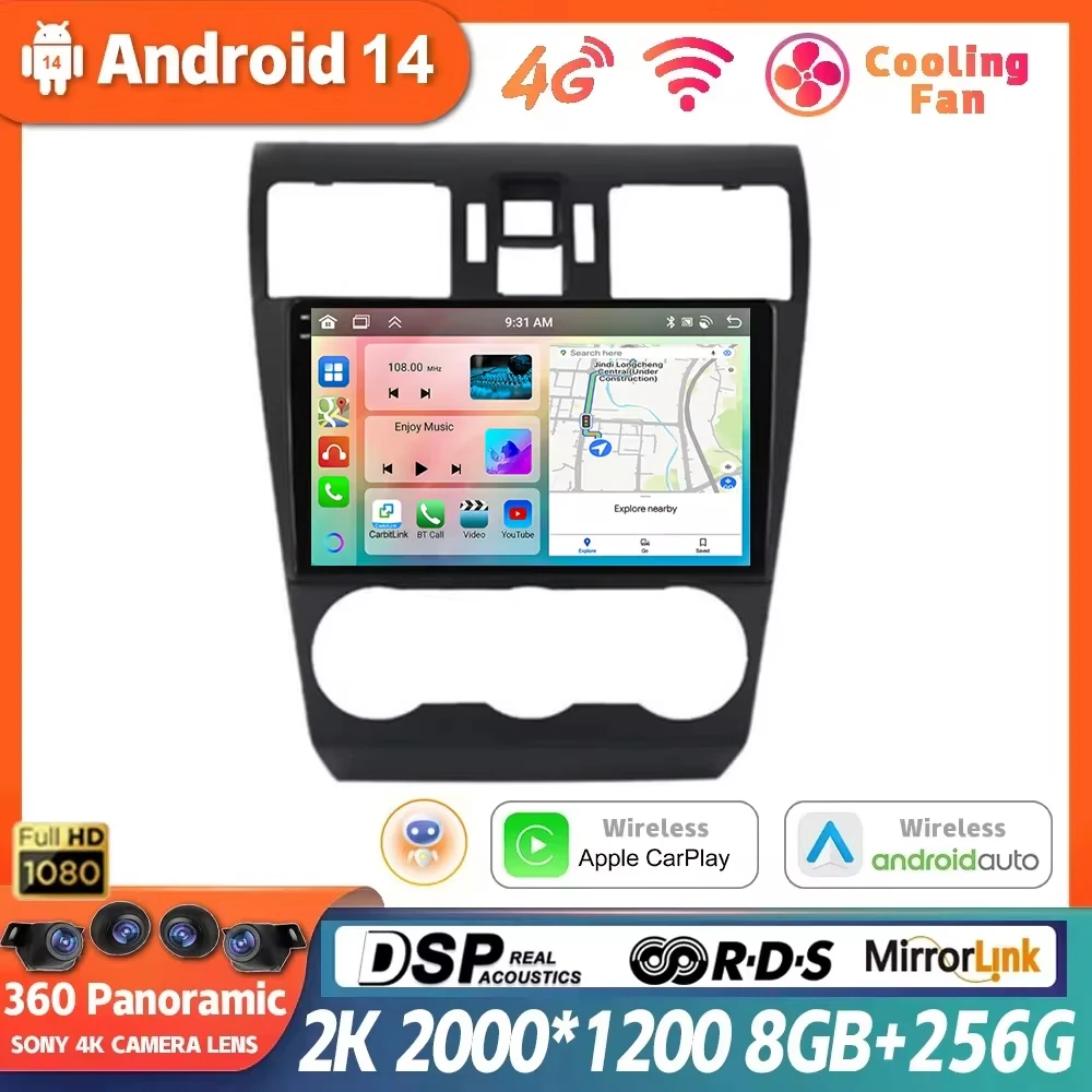 

Android 14 For Subaru WRX Forester 2016 - 2020 Car GPS Navigation Radio Video Multimedia Player Stereo Android Auto 4G+WIFI