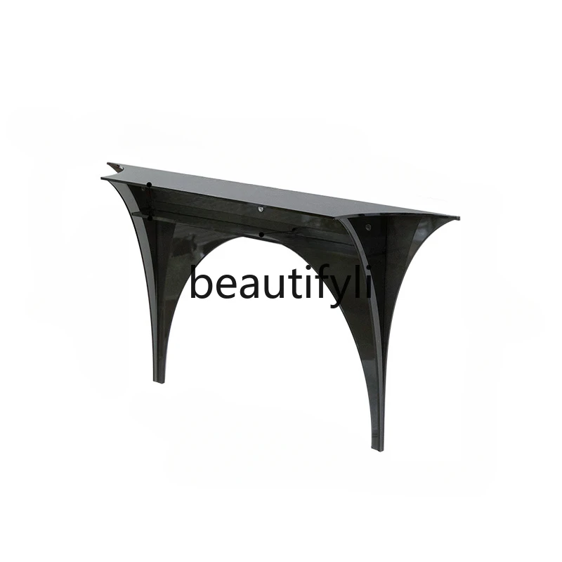 Light luxury entrance table acrylic wall rack