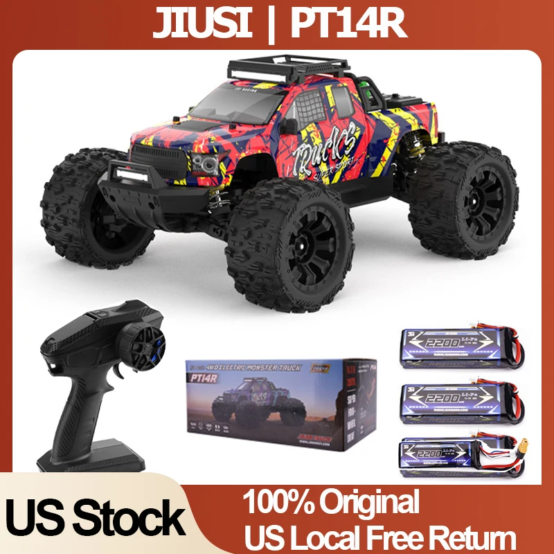 

JIUSI PT14R MT14R 1/14 Racing Car 4WD 80km/h Brushless 2.4G Remote Control RC Car High Speed Off-road Drift Truck RC Toy As Gift