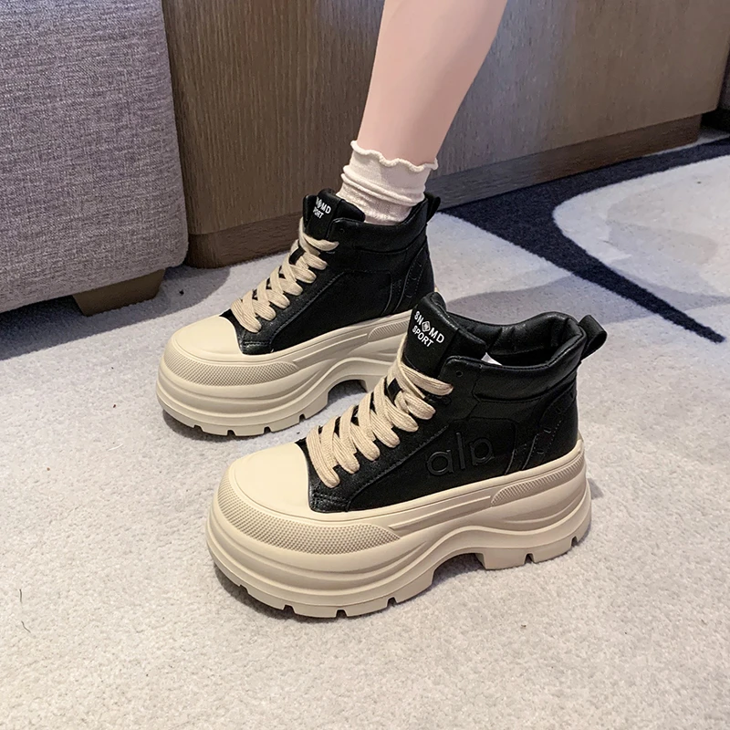 منصة أحذية نسائية عدم الانزلاق النساء احذية الجري مصمم أحذية مفلكنة الدانتيل متابعة مقاومة للاهتراء أحذية رياضية للنساء 2025 جديد #5