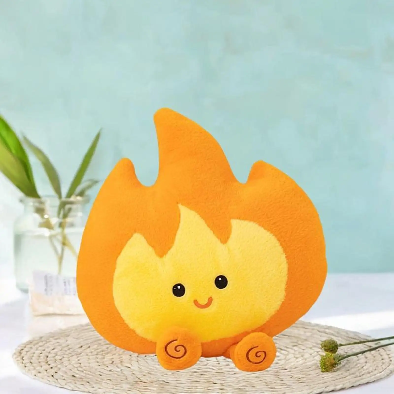 Peluche a fiamma, divertente, carino, simulazione cuscino da lettura arredamento della stanza, bambola di peluche ripiena, cuscino di peluche per bambini regalo di compleanno per bambini