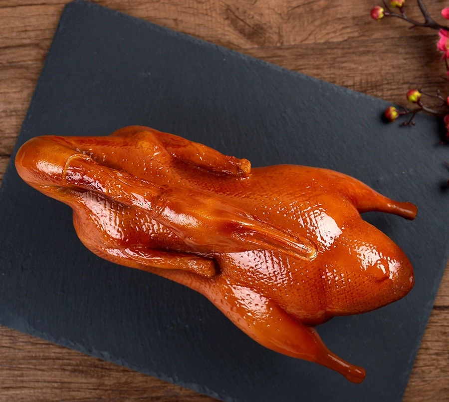Tablero de salsa falsa, simulación de sabor estofado de pato, modelo de agua salada asada antigua de Beijing, decoración de tienda de comida cocida