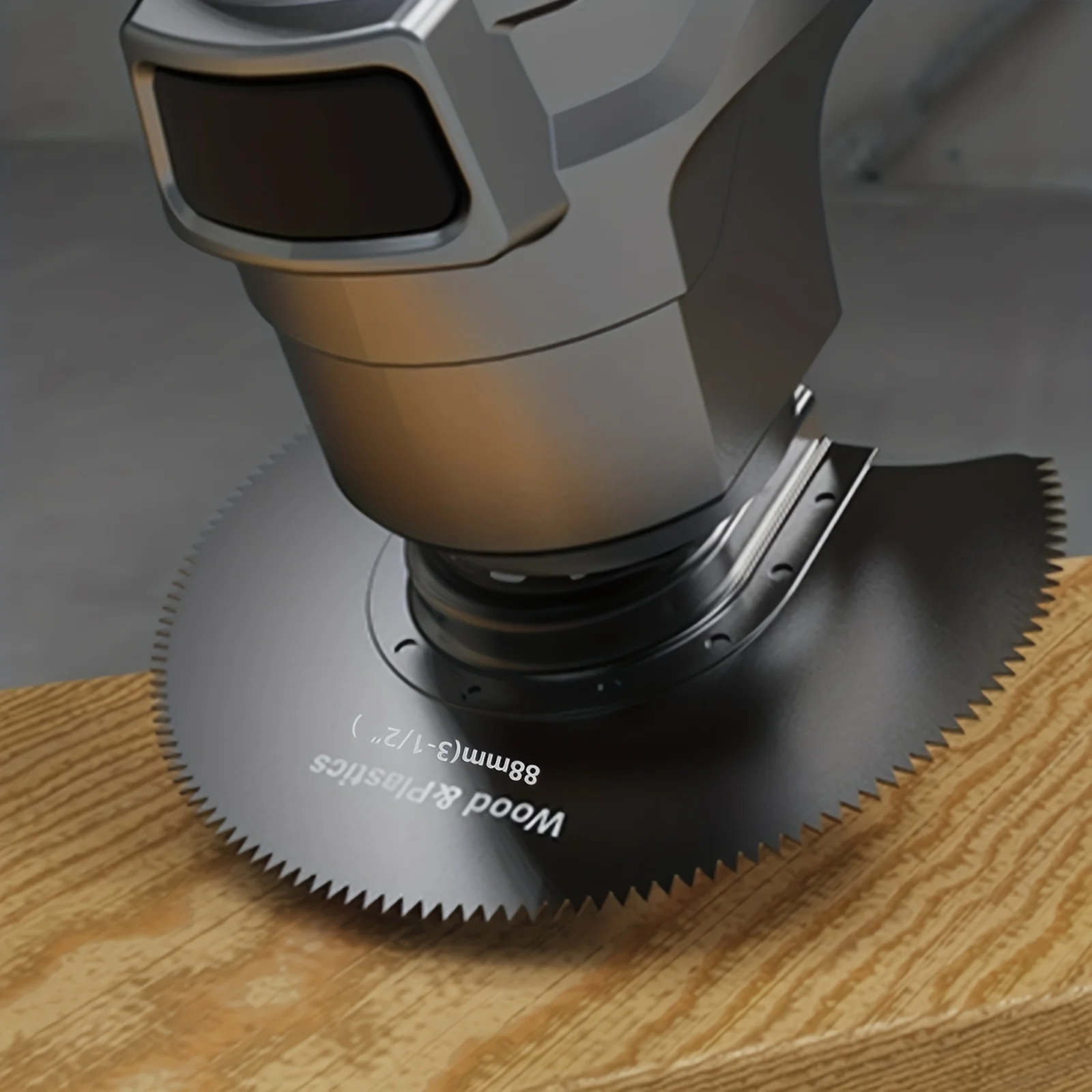 Lâmina de serra segmentada oscilante, semicircular, HCS, corte nivelado, multitool, 5pcs, 88mm