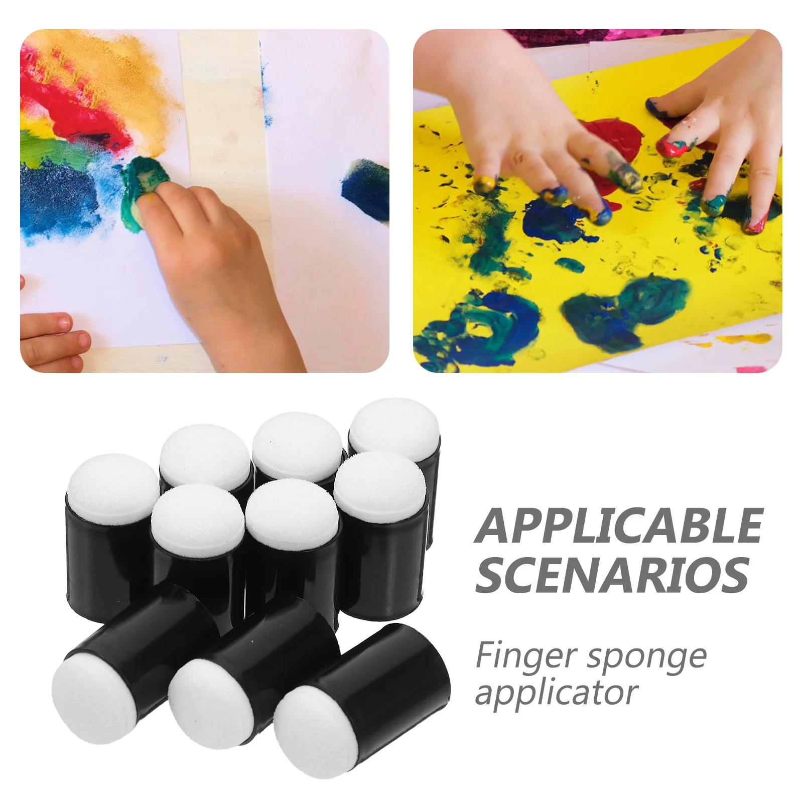 مجموعة إسفنجة طلاء الأصابع مكونة من 25 قطعة، أدوات طلاء الوجه سهلة التنظيف، إسفنجة متينة قابلة لإعادة الاستخدام، صندوق تخزين سريع الجفاف متضمن للوجه