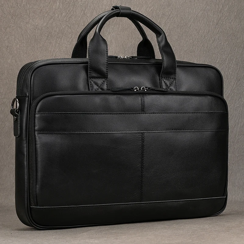 Borsa a tracolla a tracolla in vera pelle di migliore qualità Borsa per laptop da lavoro Borsa a tracolla ufficiale quotidiana da 15,6 16 17 pollici
