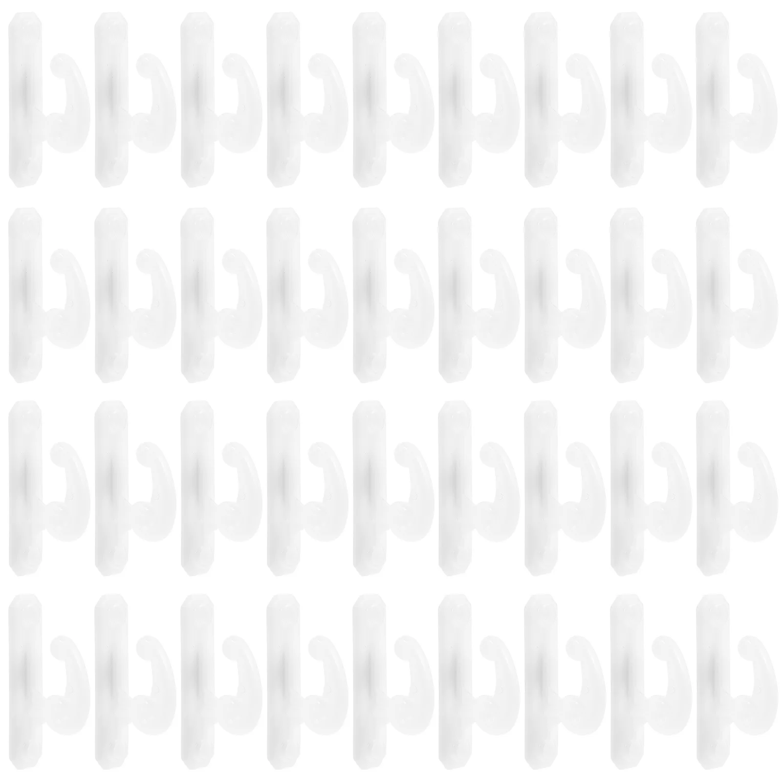 75 قطعة ستارة بلاستيكية لخطاف بلاستيكي ملابس معلقة جدار جبل خطاطيف معطف خطافات الستائر لتنظيم المنزل