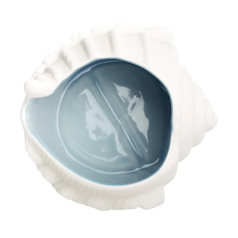 Starfish conch shell ceramic ornament, storage basin ocean ashtray, hydroponic bottle hamster nest landscaping