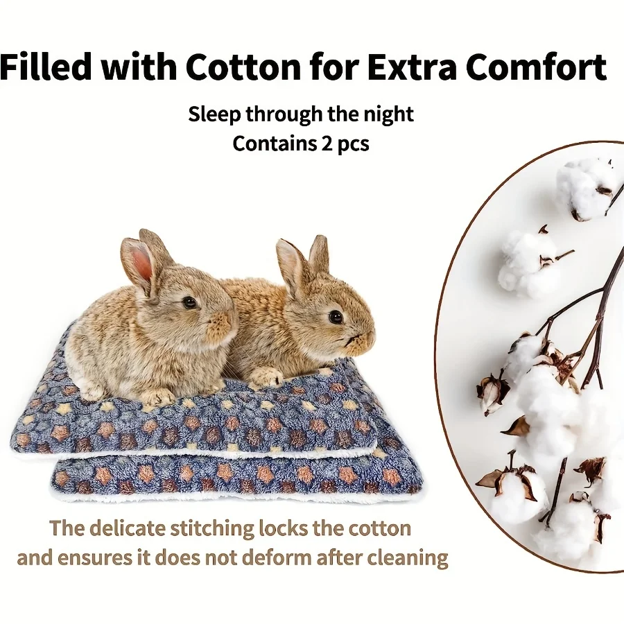 2 قطعة اضافية كبيرة غينيا خنزير السرير حصيرة خنزير الهامستر السرير منزل عش الهامستر اكسسوارات السنجاب القنفذ أرنب شينشيلا السرير حصيرة #3