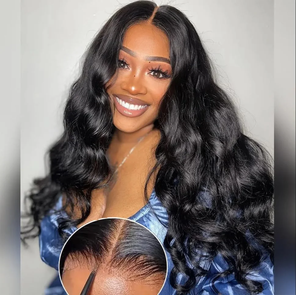 

34 Inch Glueless Wig Human Hair Wigs Ready To Wear Body Wave Lace Front Human Hair Wigs Ready To Go Pre Plucked Hairline Vrvogue