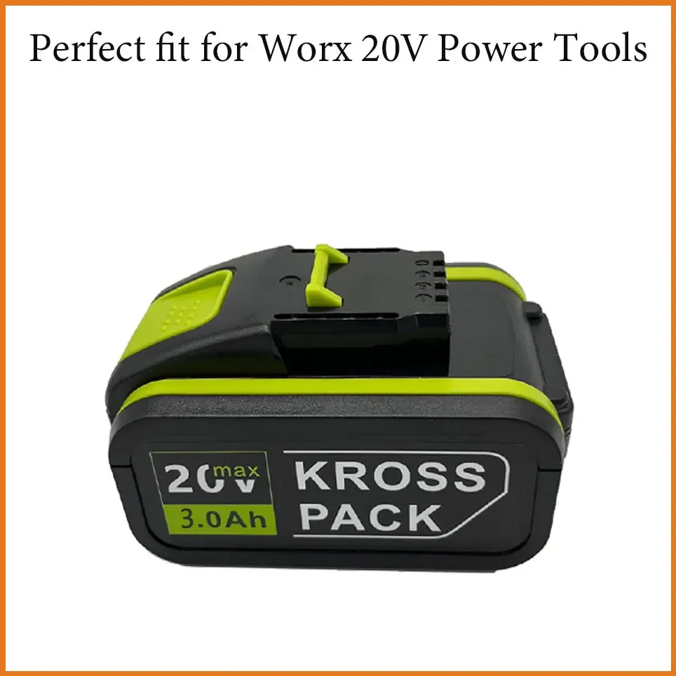 For Worx 20V 3Ah Battery Li-ion Battery WA3553 WA3551 WX176 WA3572 WA3553 WX390 WA3551 WX178 WU268 Drill Battery