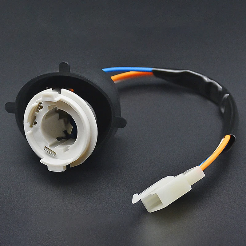 

New BA20D Motorbike Headlight Socket Lamp Bulb Connector Base Adapter Fit For REX RS 400 450 500