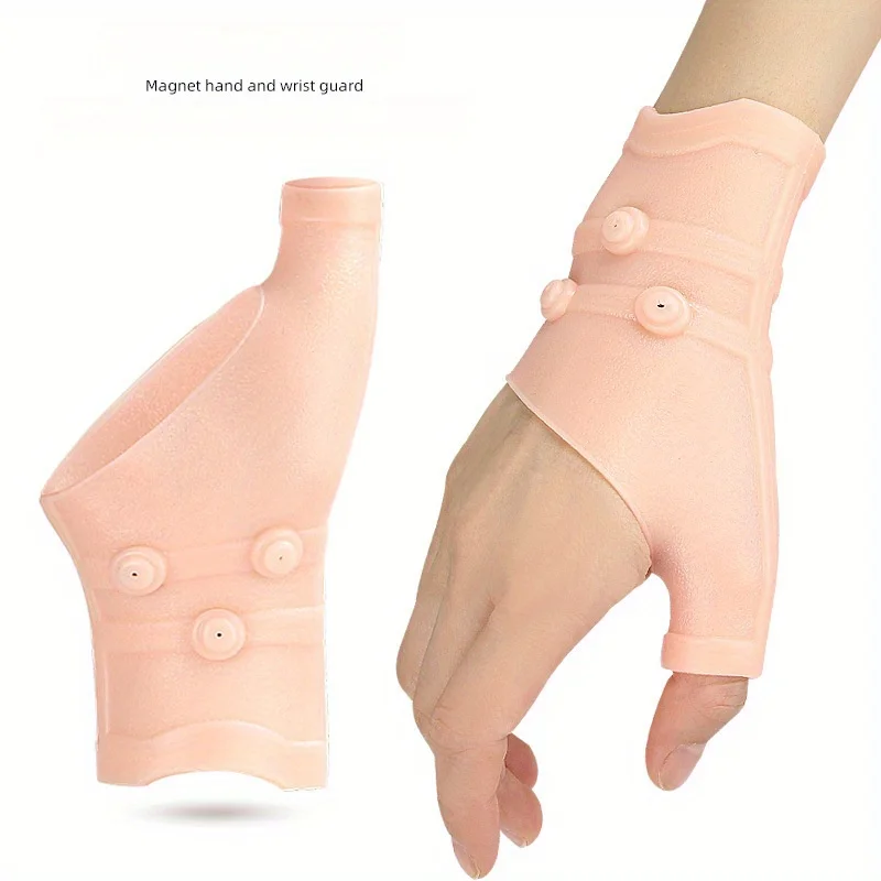1Pcs Gel Gloves, Fingerless - Fragrance-Free, SEBS Material, Elastic and Perforated Hand Gloves for Hand and Wrist Moisturizing
