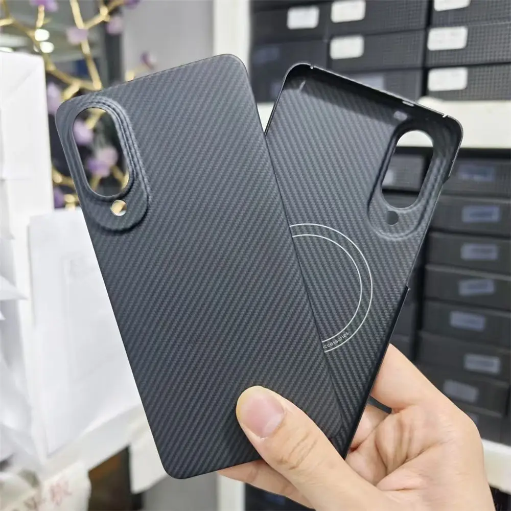 

Магнитный тонкий чехол из арамидного углеродного волокна для Samsung Galaxy S25 Edge, матовый чехол Magsafe