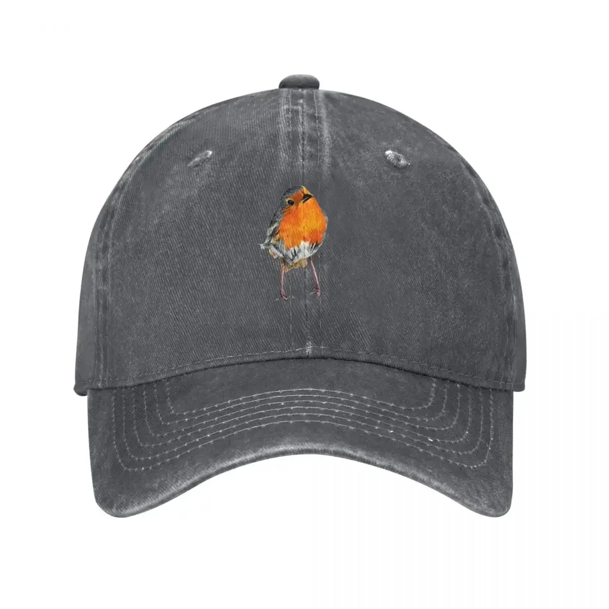 Red Robin - Robin Redbreast - songbird - Christmas Robin Wild bird Baseball Cap custom caps Anime Man Women's